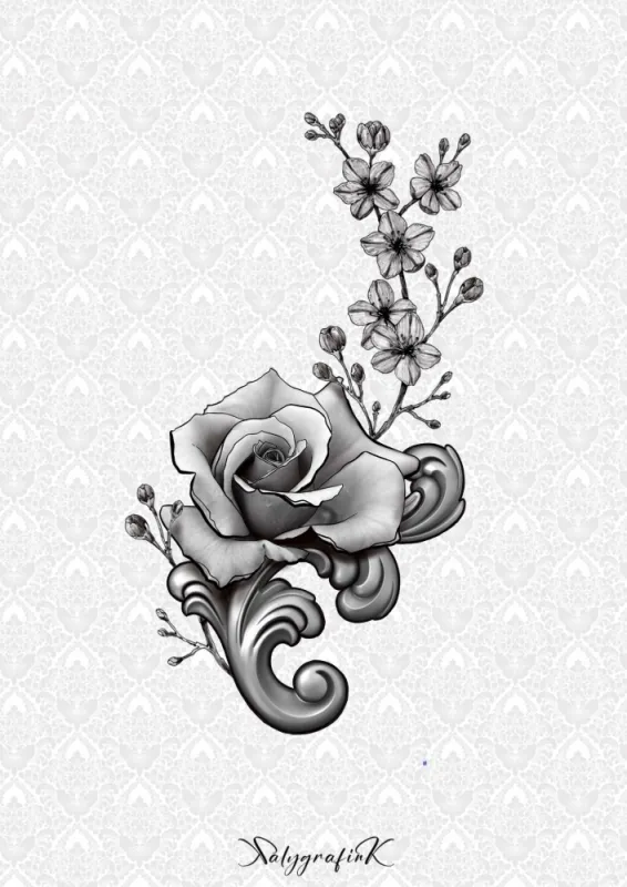 Floral , REF FL13 - min 13 cm