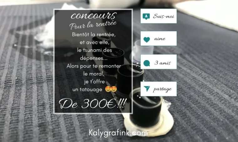 Remporte untatouage d'une valeur de 300€ à Givet, Givet, Kalygrafink